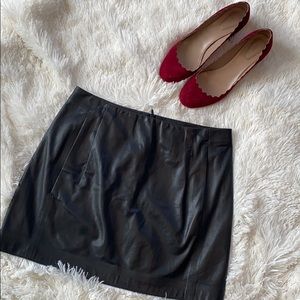 Vince Leather Skirt